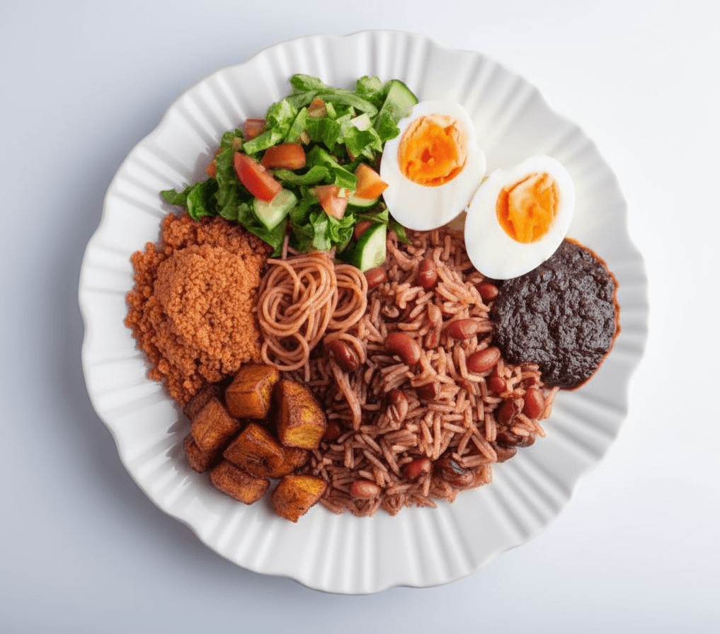 Waakye β traditional Ghanaian rice and beans dish